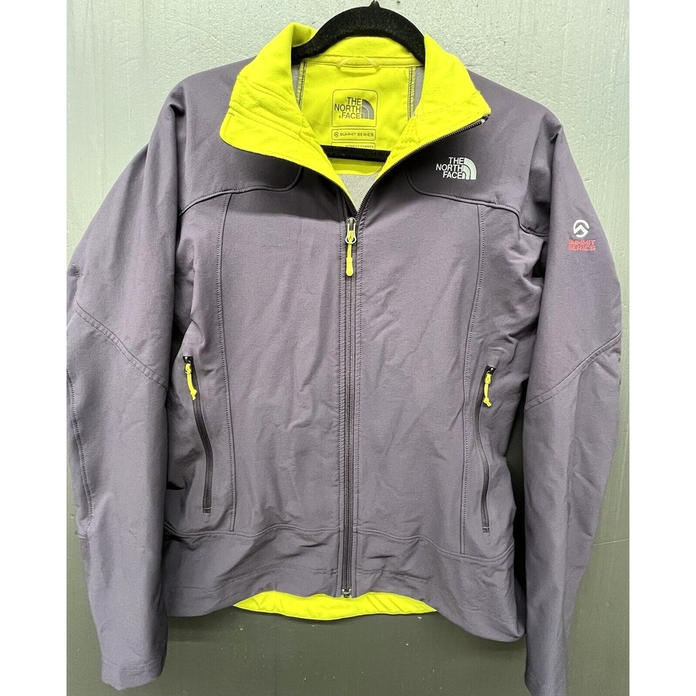 The North Face Shell Jacket Women M Summit Series Purple Zip Pockets Winter Coat